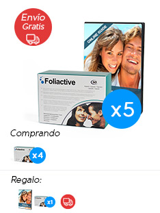Foliactive Pills x4 + Foliactive Pills x1 Gratis + Guia online para el cuidado del cabello gratis.