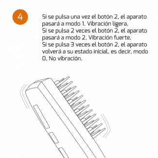 Modo de uso del peine laser para la caída del cabello
